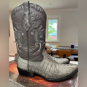 Cuadra Crocodile Boots sz10 Grey